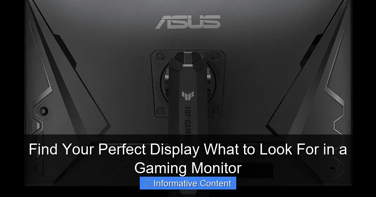What to Look For in a Gaming Monitor? [2026 Updated]