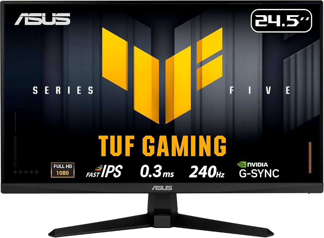 Affordable ASUS TUF Gaming 24.5-inch Monitor: 1080p FHD Fast-IPS, 240H