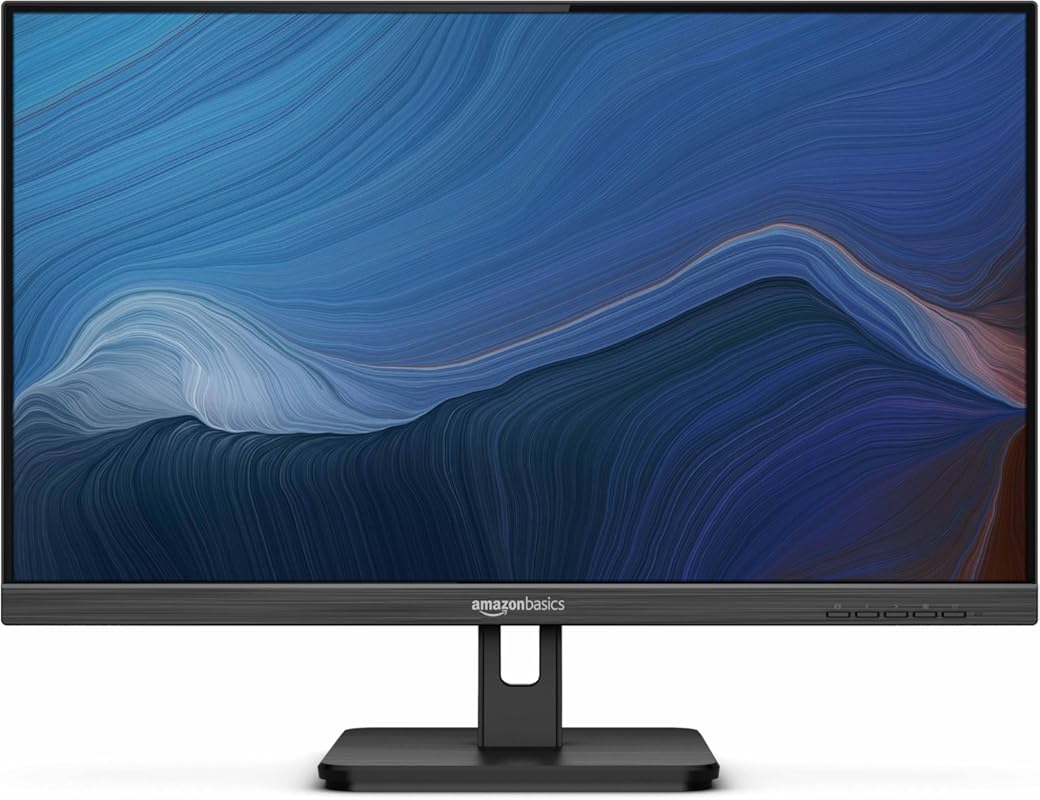 Amazon Basics 24-inch IPS Full HD Monitor, Adjustable Stand, VESA Comp