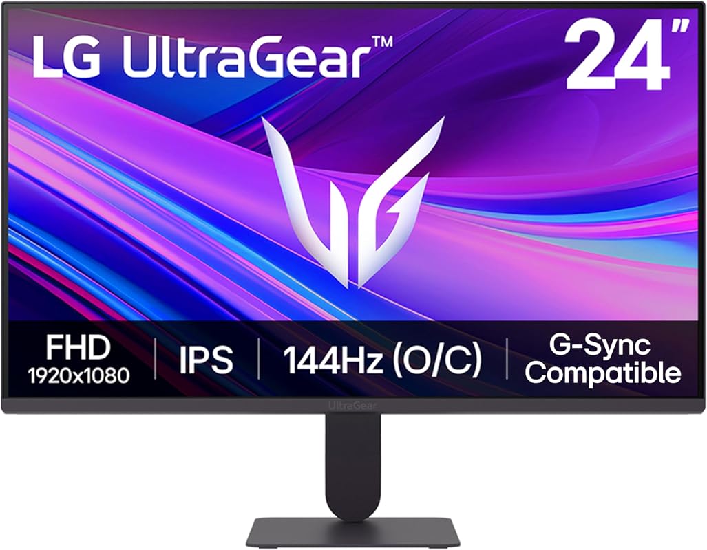 LG Ultragear 24-inch IPS Gaming Monitor, 1080p Full HD, 144Hz, 1ms, Fr