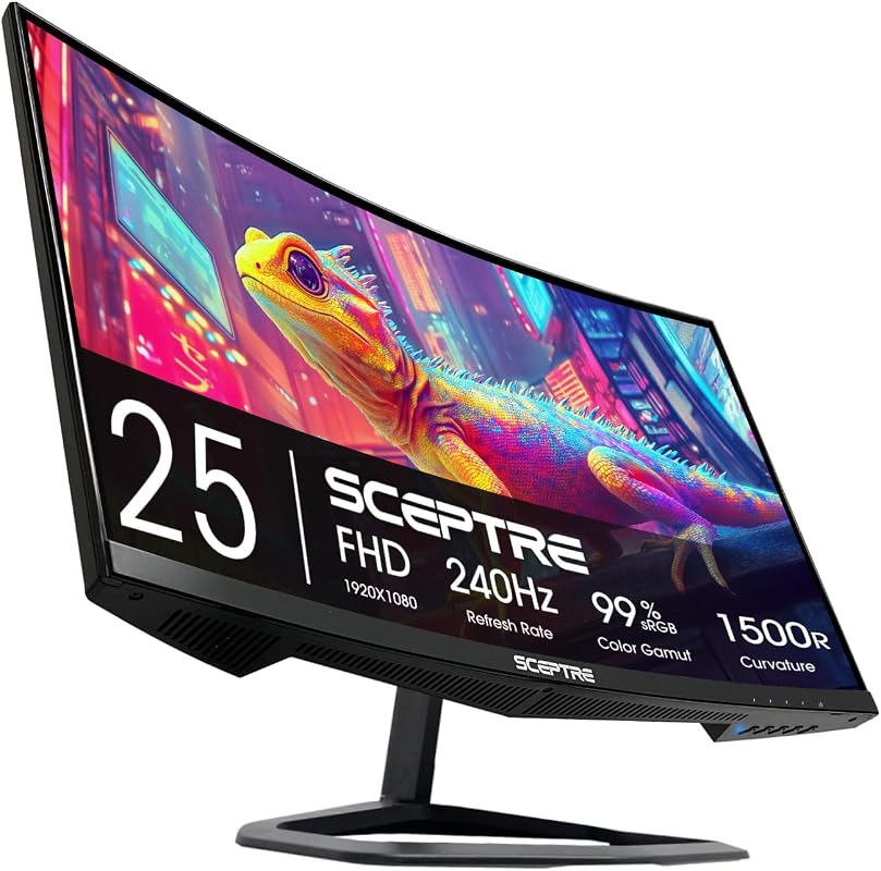 Sceptre Curved 24.5-inch Prime Gaming Monitor up to 240Hz 1080p R1500