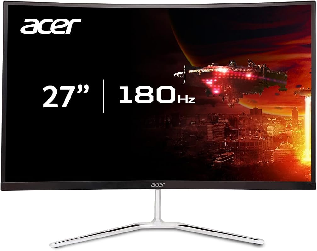 Acer Nitro 27in QHD 2560x1440 Curved 180Hz Gaming Monitor EDA270U Pbmi
