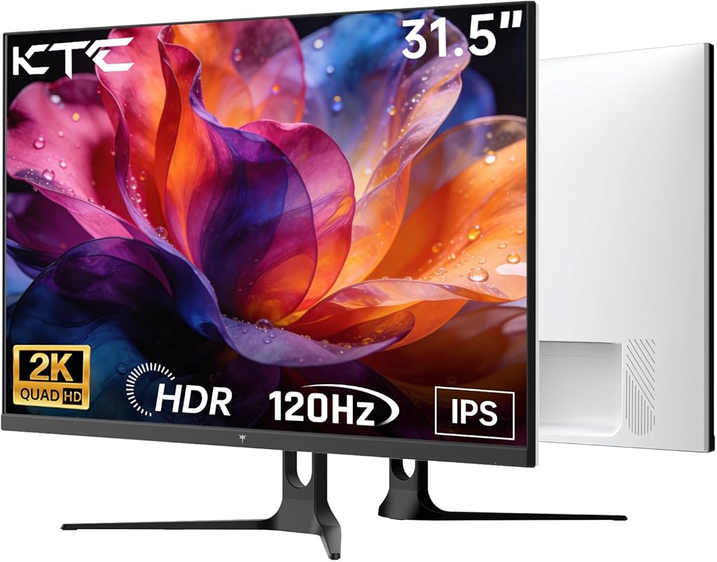 KTC 32-inch 2K QHD Multimedia Monitor with IPS Panel and 120Hz Refresh