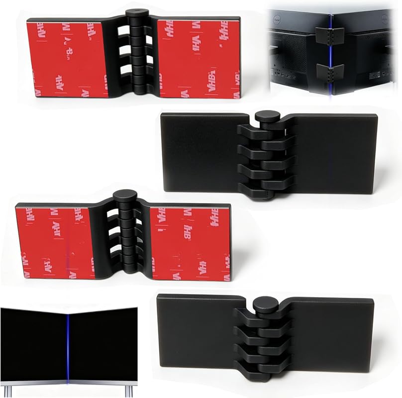 4 Pack Dual Monitor Alignment Tool - Invisible Dual Screen Alignment C