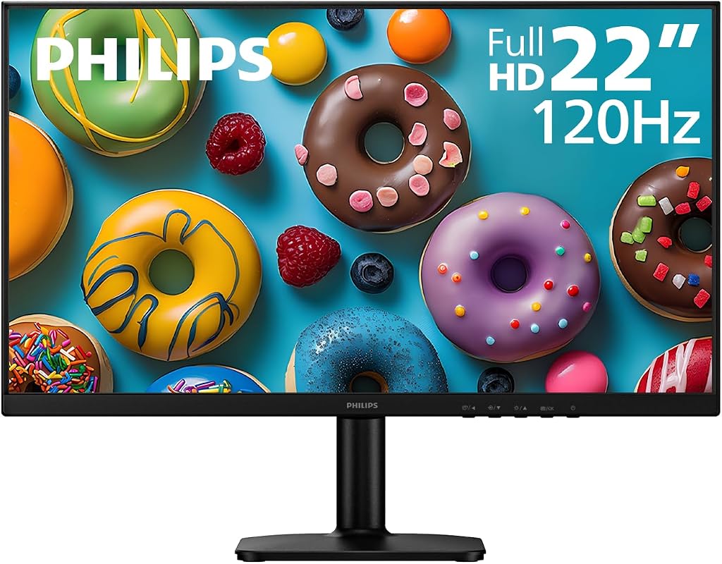 Philips 22-inch FHD Multimedia Monitor with IPS Panel, 120Hz Refresh R